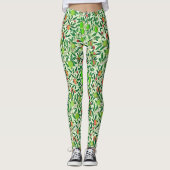 Leggings William Morris Fruit exotique, Vert citron vert (Devant)