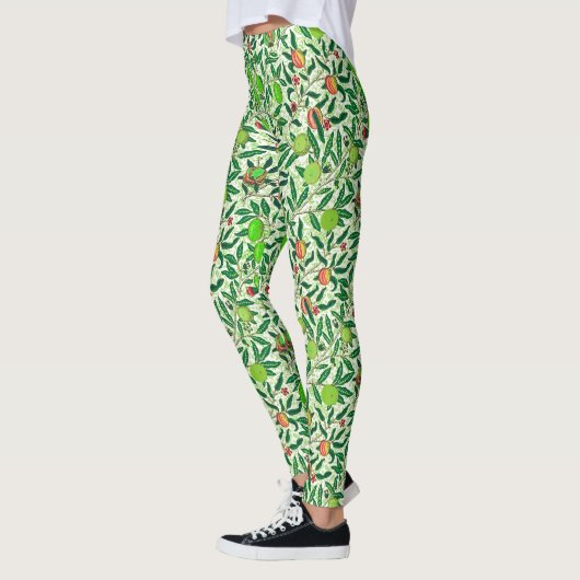 Leggings William Morris Fruit exotique, Vert citron vert (Gauche)