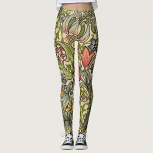 Leggings William Morris Golden Lily Motif restauré