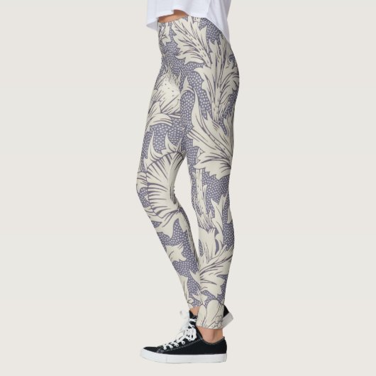 Leggings William Morris Horn Poppy Classic Floral (Gauche)