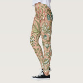 Leggings William Morris Hyacinth Flower Rose Art (Gauche)