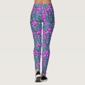 Leggings William Morris Irises, Améthyste violet (Dos)