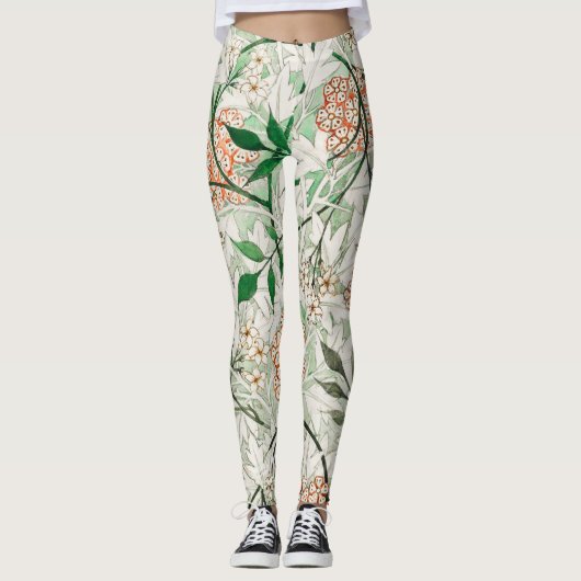 Leggings William Morris Jasmine Garden Flower Classic (Devant)