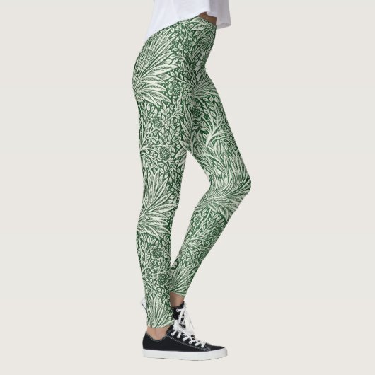 Leggings william morris marigold fleurs vertes (Droite)