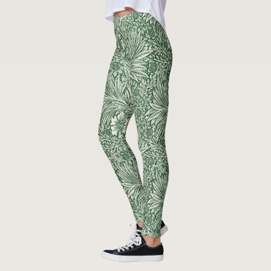 Leggings william morris marigold fleurs vertes (Gauche)