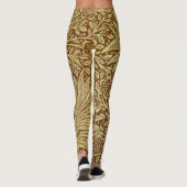 Leggings William Morris Marigold Motif de fleurs antiques (Dos)