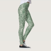 Leggings william morris marigold vert floral fleur (Droite)