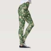 Leggings William Morris Motif "Cherwell" en vert (Droite)