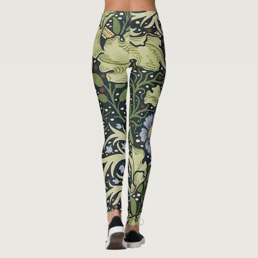 Leggings William Morris Motif d'algues (Dos)