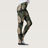 Leggings William Morris, motif, redessiné, couleurs sombres (Droite)