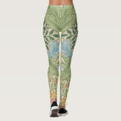 Leggings William Morris Myrtle Fleur Floral Botanique (Dos)