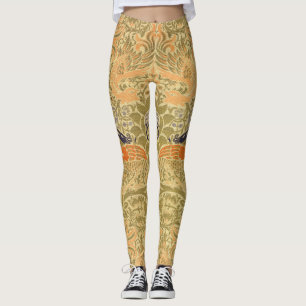 Leggings William Morris Paon Dragon Arts et Métiers Vintage