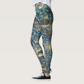 Leggings William Morris Peacock and Dragon Woven Design (Gauche)