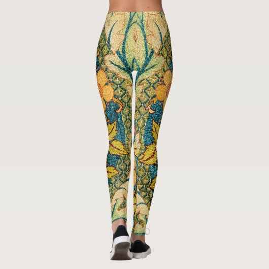 Leggings William Morris Rose Wreath : Arts et Métiers class (Dos)