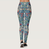 Leggings William Morris Snakeshead Fritillaire Floral Desig (Dos)