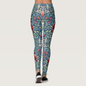Leggings William Morris Snakeshead Fritillaire Floral Desig (Dos)