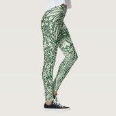 Leggings william morris souci vert floral fleur (Droite)