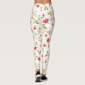 Leggings William Morris Strawberry Thief Motif floral  (Dos)