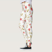 Leggings William Morris Strawberry Thief Motif floral  (Gauche)