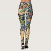 Leggings William Morris Strawberry Thief Motif floral (Dos)