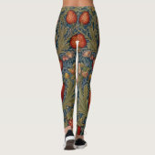 Leggings William Morris Strawberry Thief Motif floral (Dos)