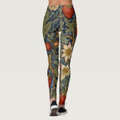 Leggings William Morris Strawberry Thief Motif floral (Dos)