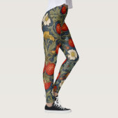 Leggings William Morris Strawberry Thief Motif floral (Droite)