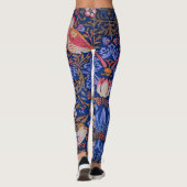 Leggings William Morris Strawberry Thief Motif floral (Dos)