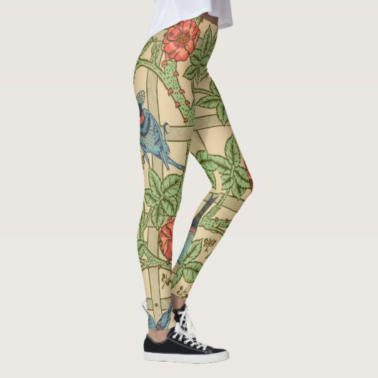 Leggings William Morris Trellis Design classique de papier (Droite)