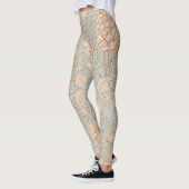 Leggings William Morris Wild Tulip Fleur Design Floral (Gauche)