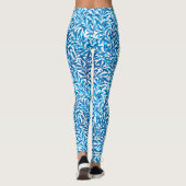 Leggings William Morris Willow Bough, Cobalt Blue & White (Dos)