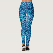 Leggings William Morris Willow Bough, Cobalt et Navy Blue (Dos)