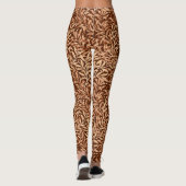 Leggings William Morris Willow Bough, Taupe et Brown (Dos)