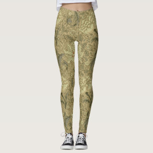 Leggings William Morris Windrush Motif de fond d'écran