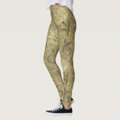 Leggings William Morris Windrush Motif de fond d'écran (Gauche)