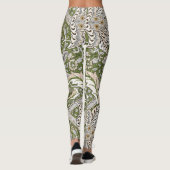 Leggings : William Morris Windrush Motif Vert : Vintage (Dos)