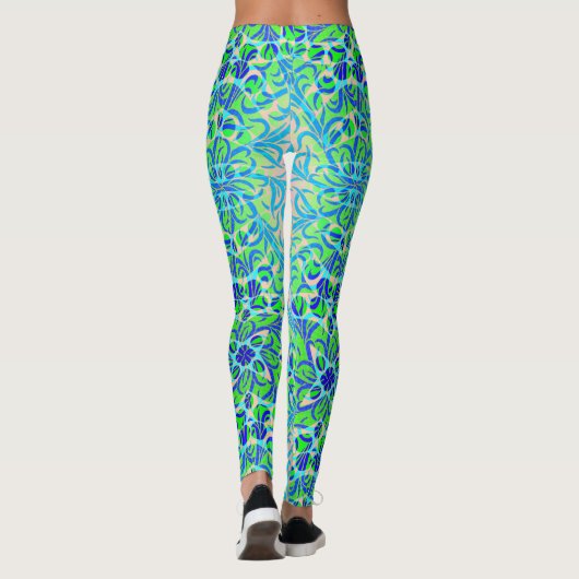 Leggings Winston Lapis et Green (Dos)