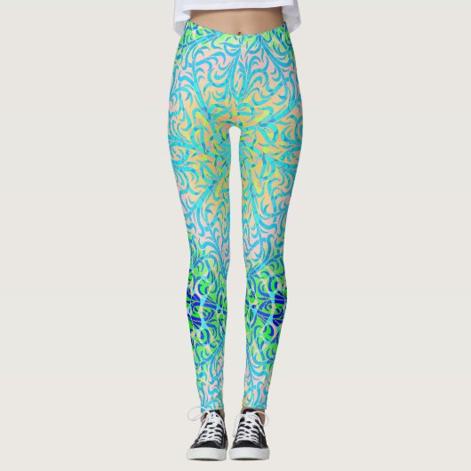 Leggings Winston Lapis et Green (Devant)