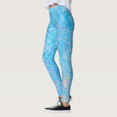 Leggings Winter Blues Bright Pastel Abstrait (Gauche)
