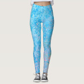 Leggings Winter Blues Bright Pastel Abstrait (Devant)