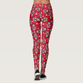 Leggings winterpinguïns kerstpatronen (Achterkant)