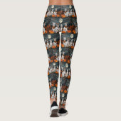 Leggings Wirefox Terrier Halloween Éffrayant (Dos)