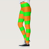 Leggings Witch Green et Motif orange (Gauche)