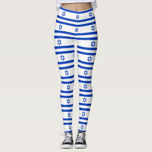 Leggings with flag of Israel