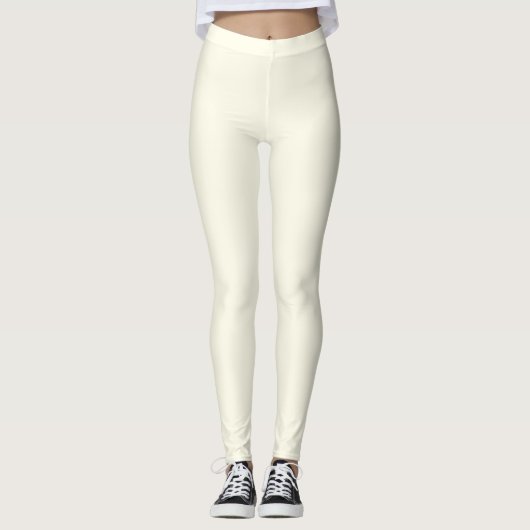Leggings Witte crèmekleurvrouwen (Voorkant)