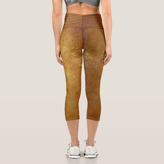 Leggings Wolf Gold Capri (Verso)