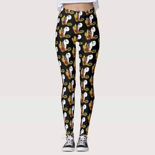 Leggings Wolf Howling Moon (Devant)