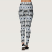 Leggings Wolf Mandala Fierce Yeux et symétrie furie (Dos)
