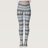 Leggings Wolf Mandala Fierce Yeux et symétrie furie (Devant)