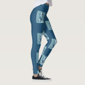 Leggings "Woman in Blue" Premium Canvas (Droite)